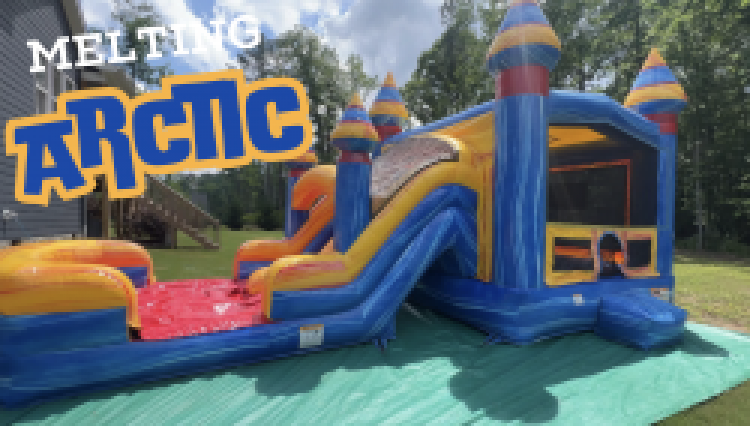 Melting Arctic Dual Lane (Wet/Dry) Bounce House W/Slide Melting Arctic Dual Lane (Wet/Dry) Bounce House W/Slide