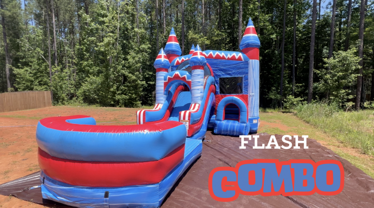 FLASH (Wet/Dry) Bounce House W/Slide